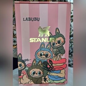 Stanley Labubu Pink Striped Tumbler 40oz 🥰